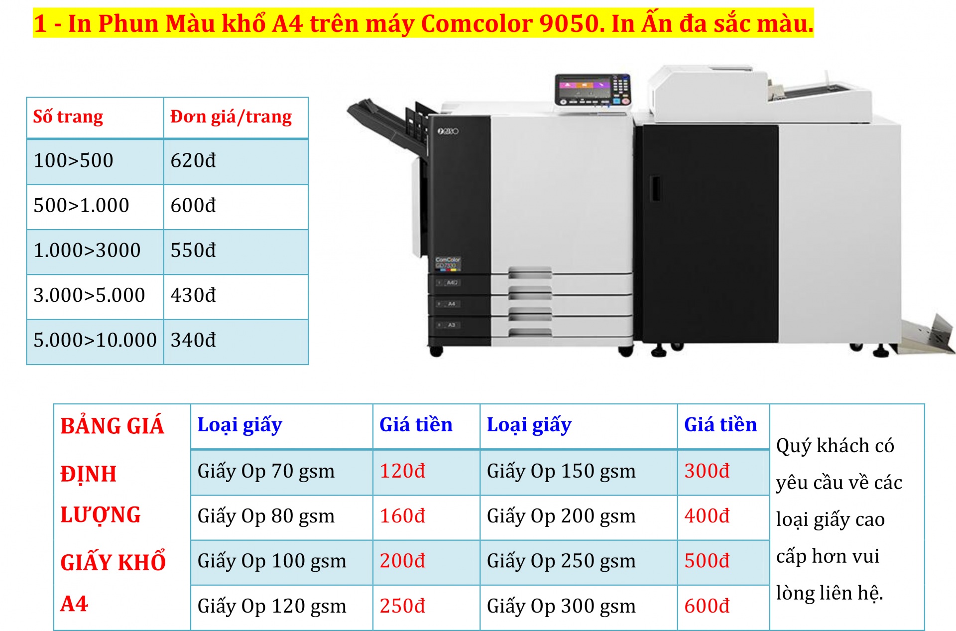 in màu | In màu giá rẻ tại Hà Nội.